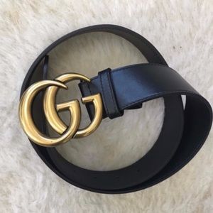 Authentic Gucci GG Leather Belt